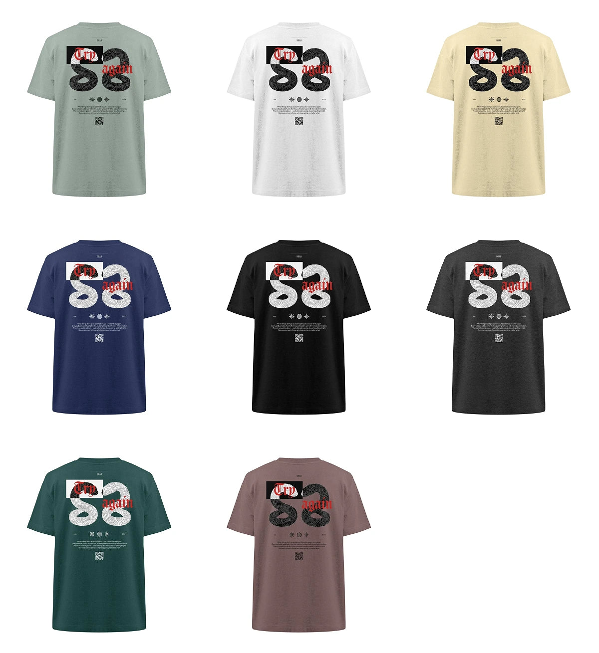 Try again - Heavy Oversized T-Shirt