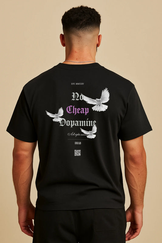 No Cheap Dopamine - Heavy Oversized T-Shirt
